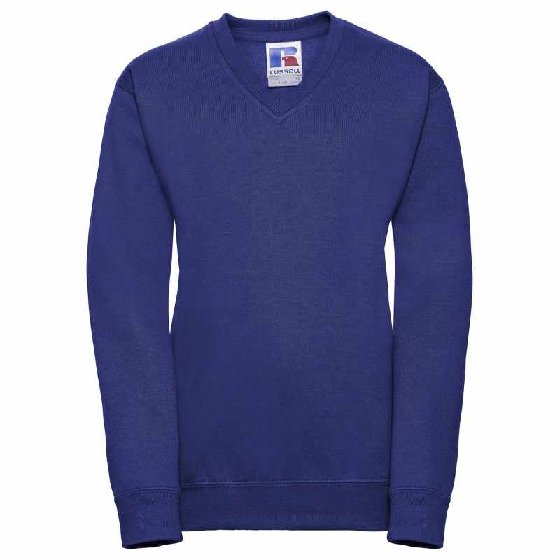 Felpa con scollo a V per bambini da stampare - cod. RWJ272B