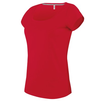 T-shirt da donna a maniche corte con scollo a barca - cod. RWKB384