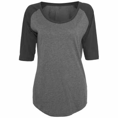 Maglietta raglan a contrasto ¾ da donna - cod. RWBY022