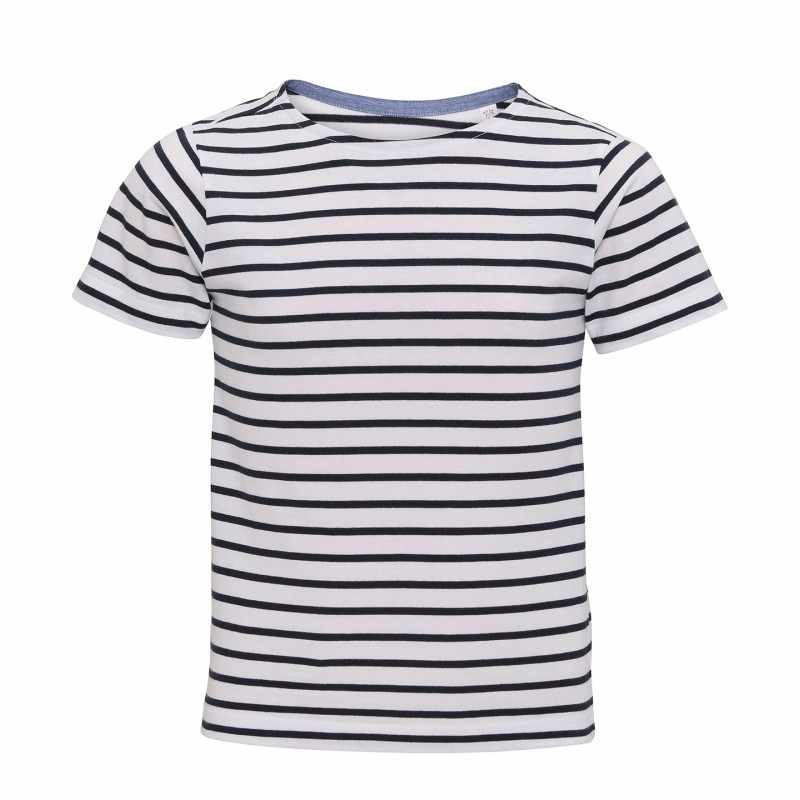 T-shirt costiera per bambini Marinière a maniche corte - cod. RWAQ075