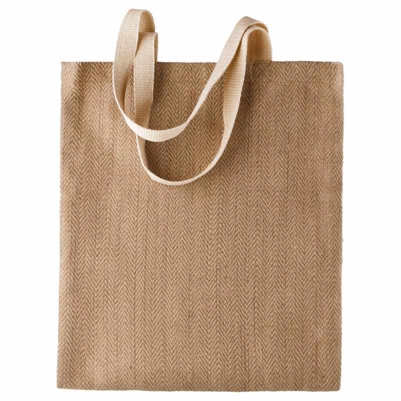 Borsa in juta tinta f.to 42x38 cm. - cod. RWKI009