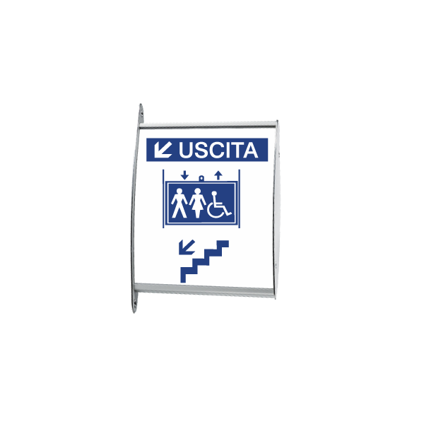 Targa f.to 14,8x21 cm. - cod. LARCO148210B