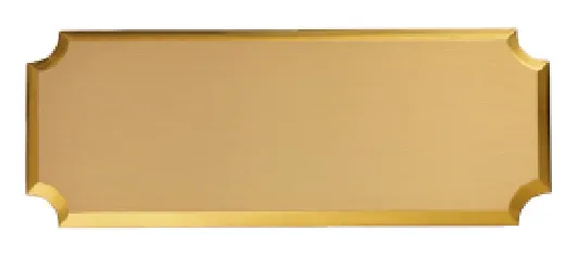 Targhetta in ottone per abitazioni