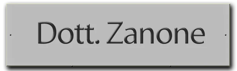 Targhetta con incisione in alluminio - 4x12 cm. - incisa 1 riga