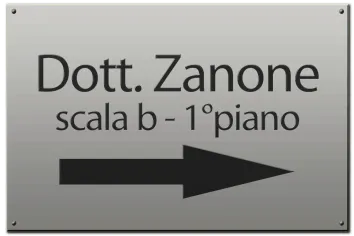 Targhe in alluminio f.to 30x40 cm. da incidere su 3 righe