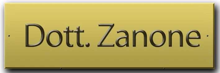 Targhetta con incisione in ottone f.to 2x6 cm. incisa 1 riga