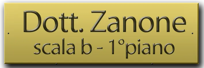 Targhe in Ottone f.to 10x20 cm. incisa 2 righe