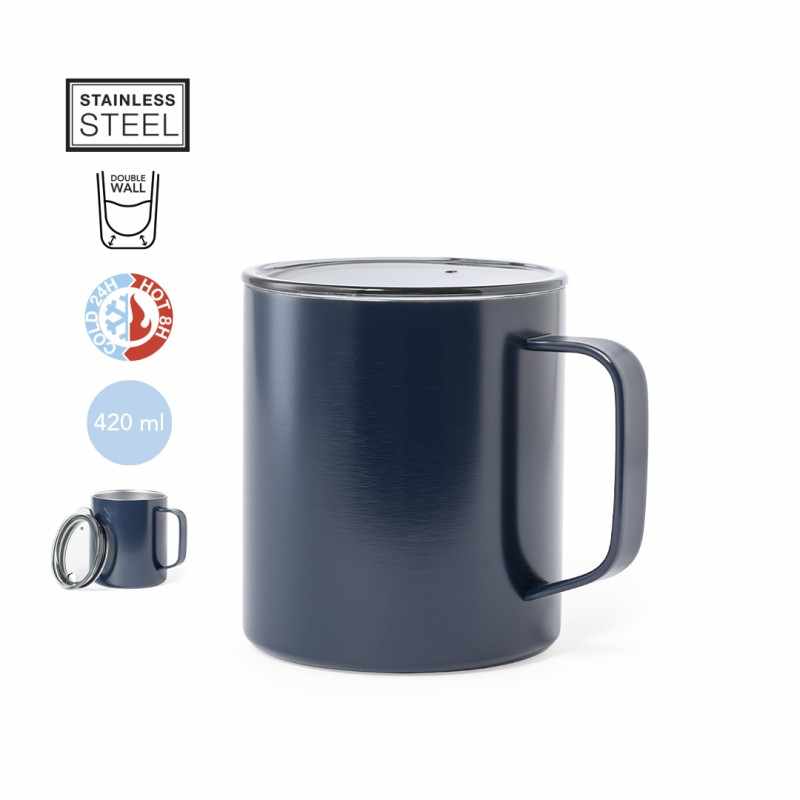 Tazza con isolamento a doppia parete da 420 ml - cod. MK1046