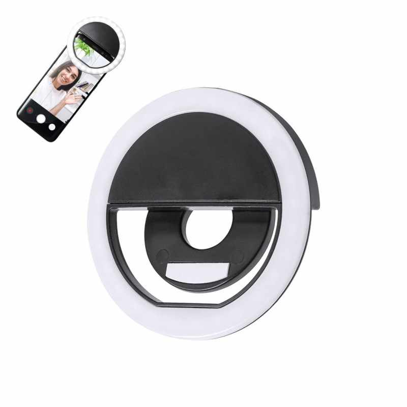 Luce ad anello a LED con supporto per smartphone - cod. MK1080