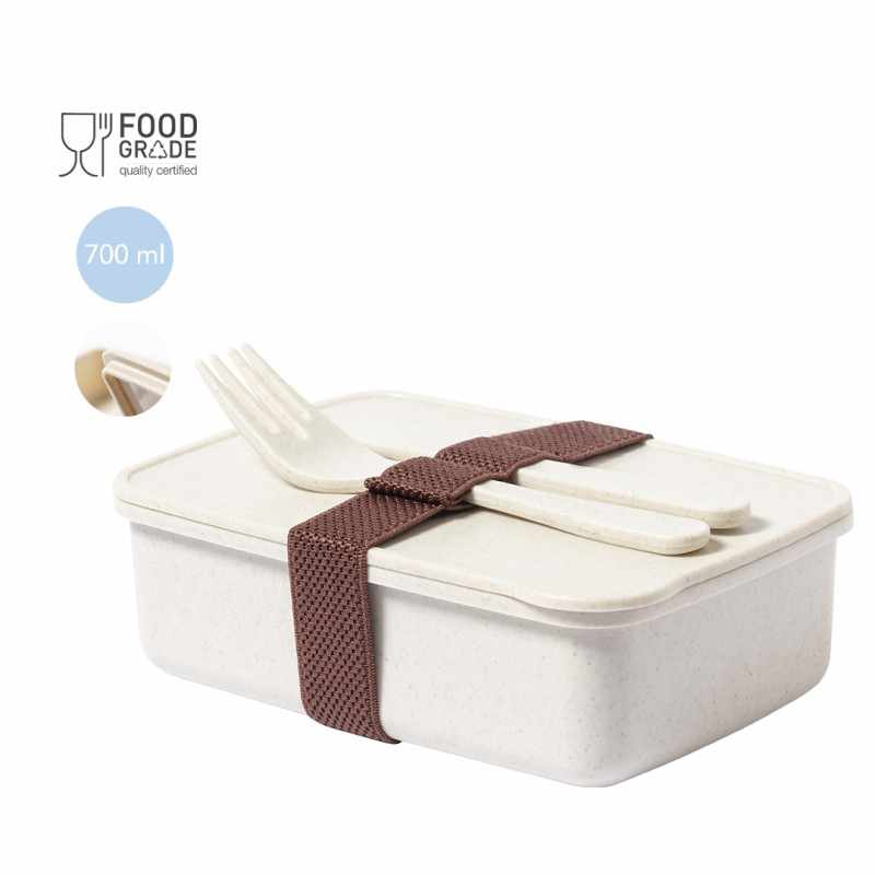 Porta Pranzo con posate da personalizzare - cod. MK1124