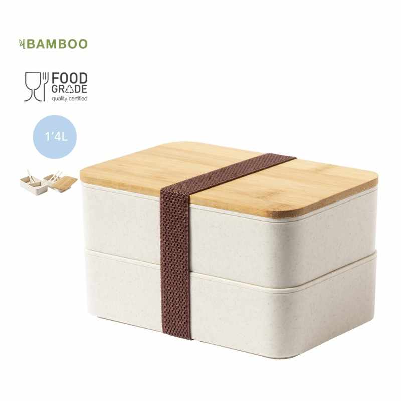 Porta pranzo con forchetta, cucchiaio e coltello - cod. MK1126