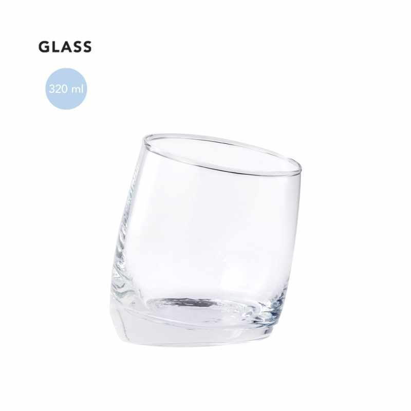 Bicchiere in vetro originale da personalizzare - cod. MK1254