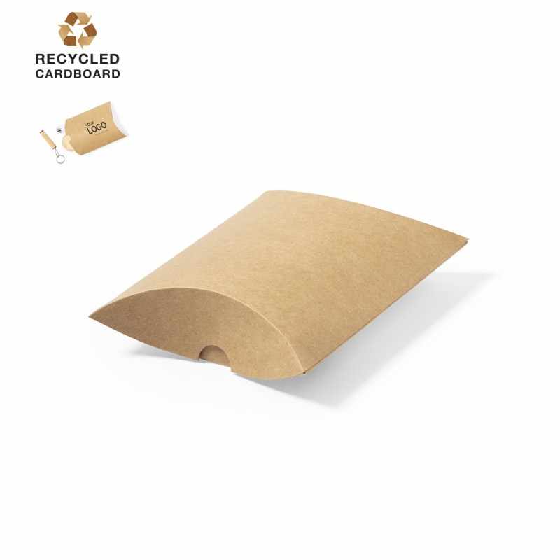 Scatola Regalo in cartone riciclato con logo - cod. MK1315