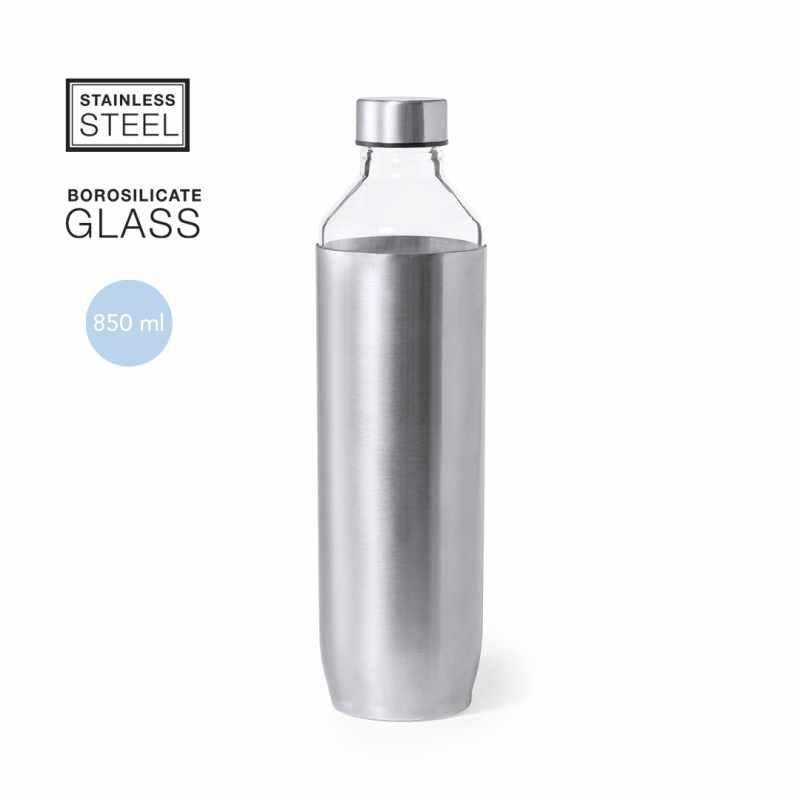 Borraccia con scritte stampate - cod. MK1389