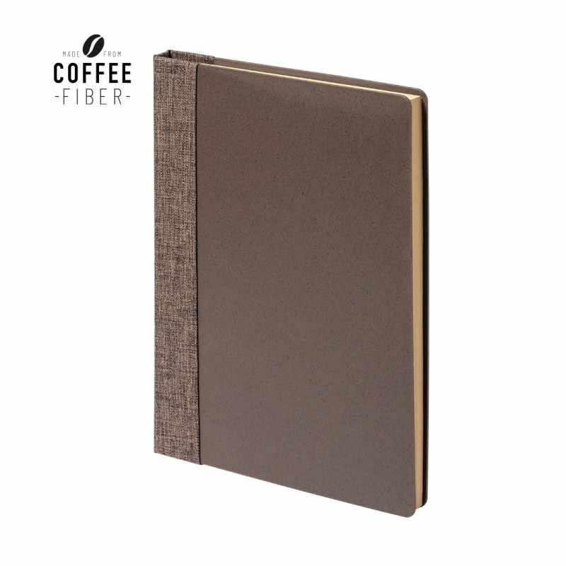 Block Notes con copertina in fibra di caffè da serigrafare - cod. MK1414