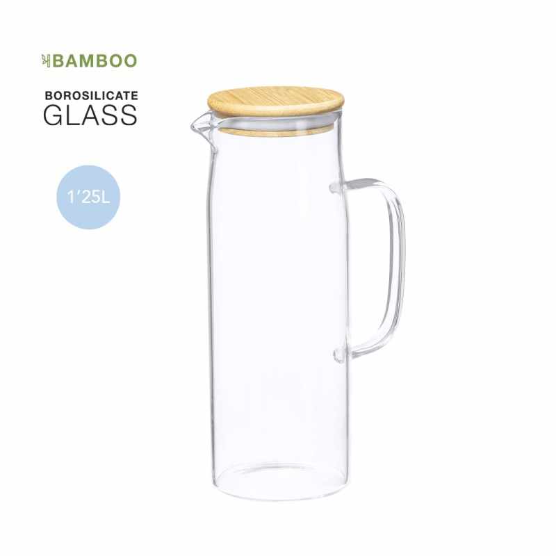 Caraffa di vetro personalizzata da 1,25 L. - cod. MK1703
