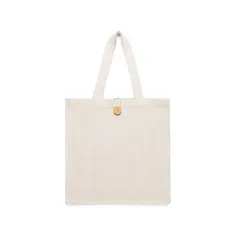 Borsa con soffietto e chiusura a bottone f.to 38x38x12 cm.