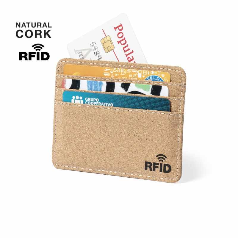 Porta Carte in sughero con logo - cod. MK1916