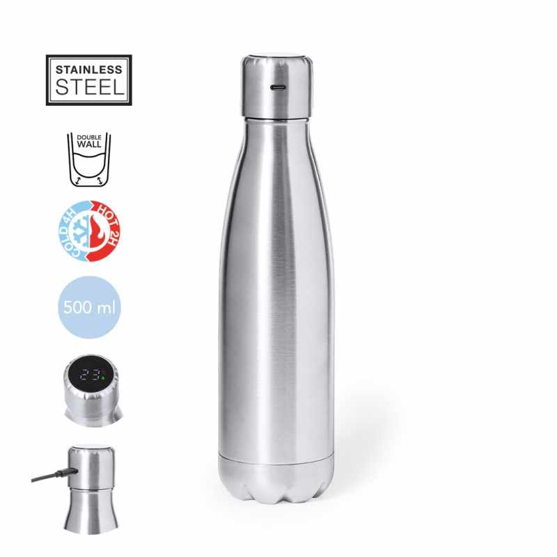 Borraccia con indicatore di temperatura - cod. MK20214