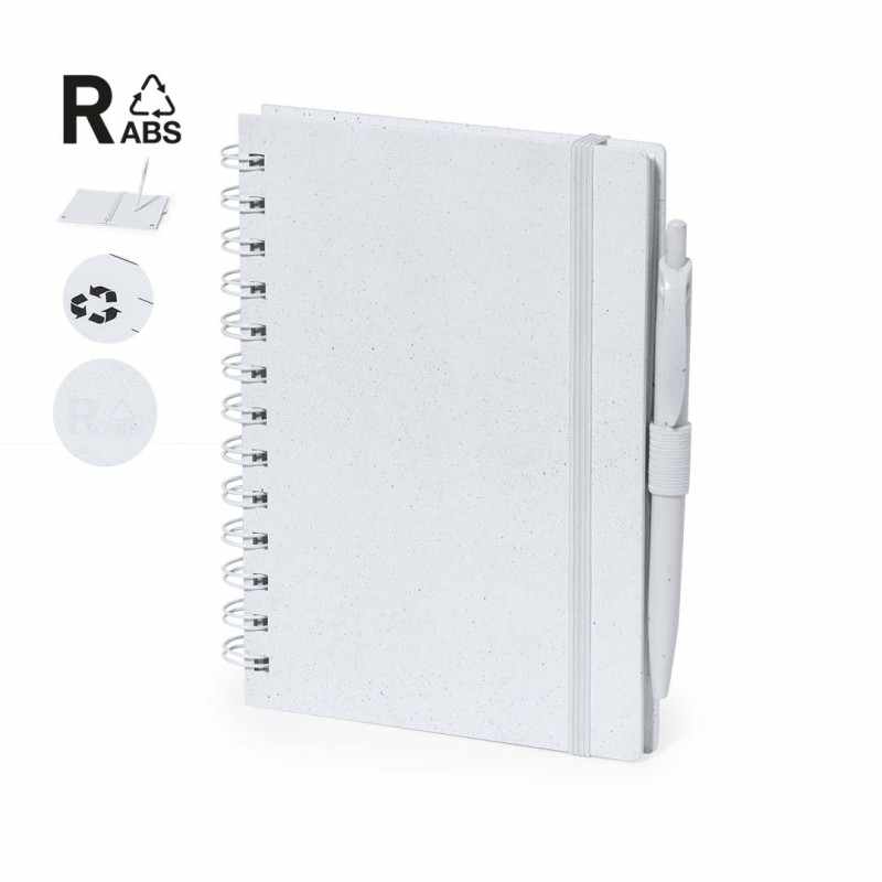 Taccuino con scritte promozionali e penna inclusa - cod. MK20220
