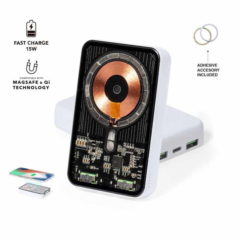 Caricabatterie da serigrafare da 5.000 mAh - cod. MK20251