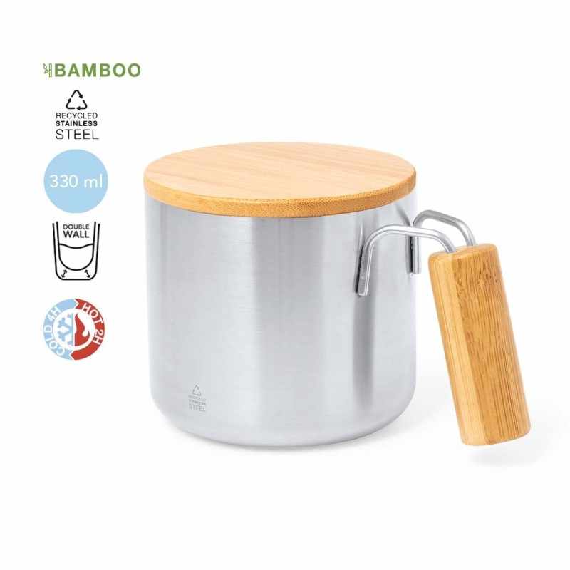 Tazza Termica con scritte serigrafate da 330 ml - cod. MK20257