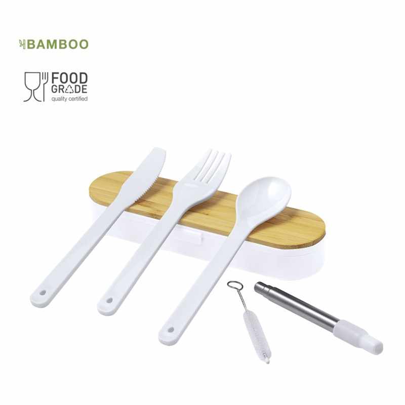 Posate portatili con logo stampato - cod. MK20615