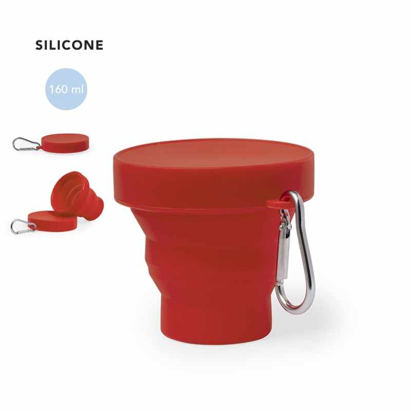 Bicchiere pieghevole in silicone - cod. MK20702