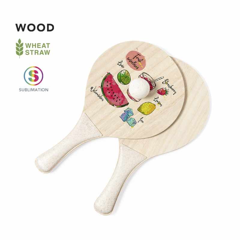 Racchette in legno da Spiaggia - cod. MK20739