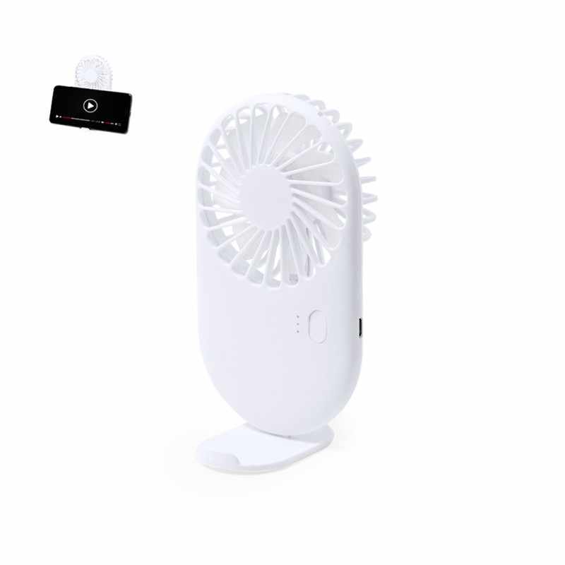 Ventilatore personalizzato con portacellulare - cod. MK20765