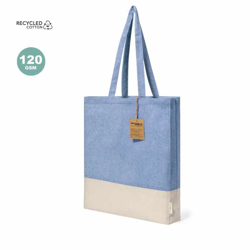Borsa in cotone dai colori pastello f.to 38x42x8 cm. - cod. MK20772