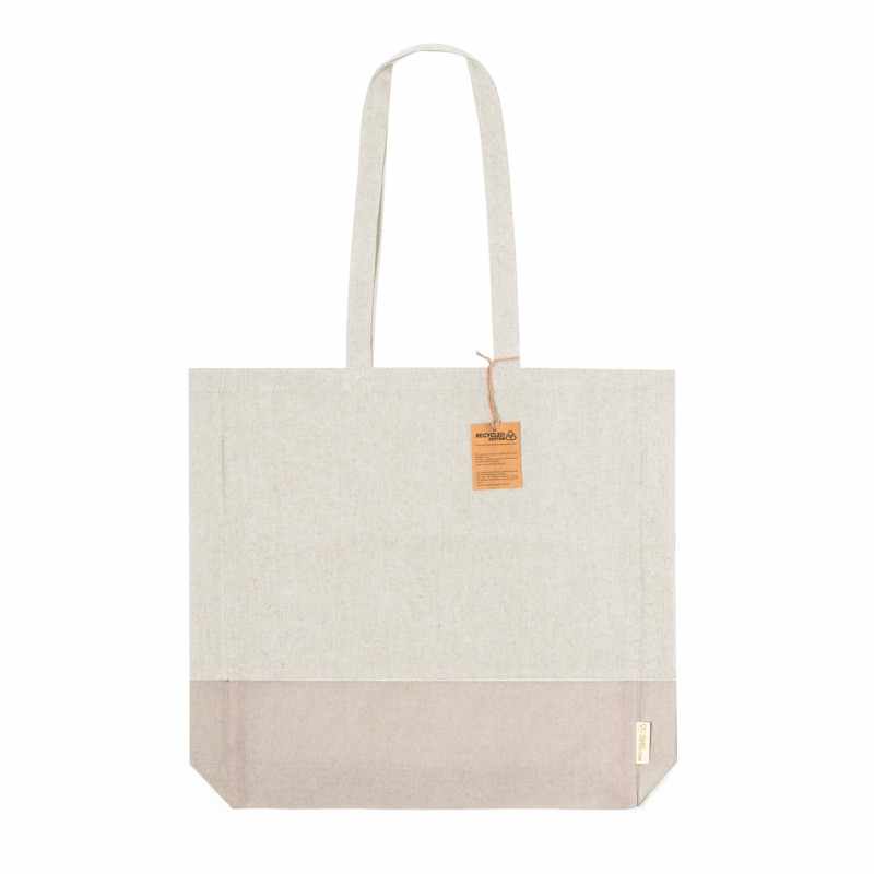 Borsa in cotone dai colori pastello f.to 38x42x8 cm. - cod. MK20772