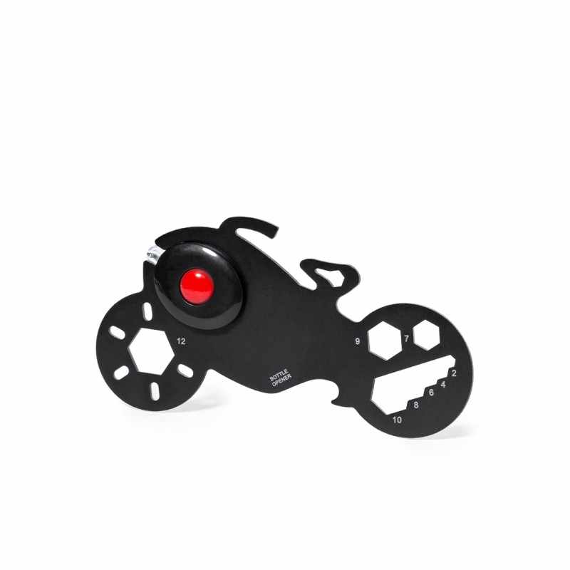 Multiutensile in acciaio inox a forma di moto - cod. MK20998