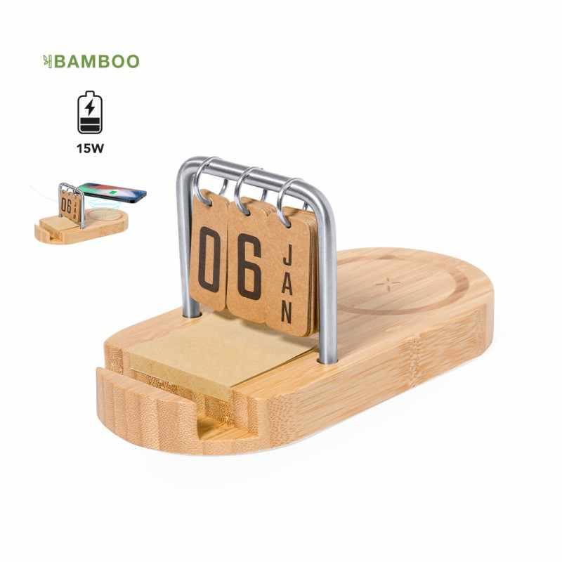 Caricabatterie wireless con scritte stampate - cod. MK21059