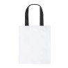 Shopping bags bianca con manici colorati f.to 34x40 cm.