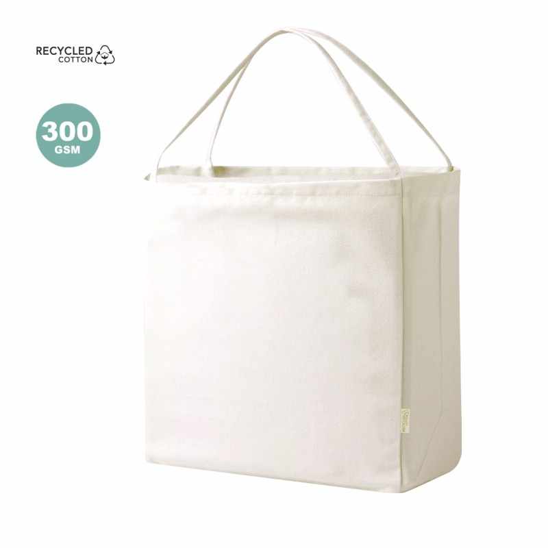 Borsa in cotone con soffietto f.to 37x39x18 cm. - cod. MK21134