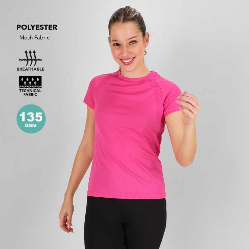 T-Shirt da Donna in tessuto microforato traspirante - cod. MK21158