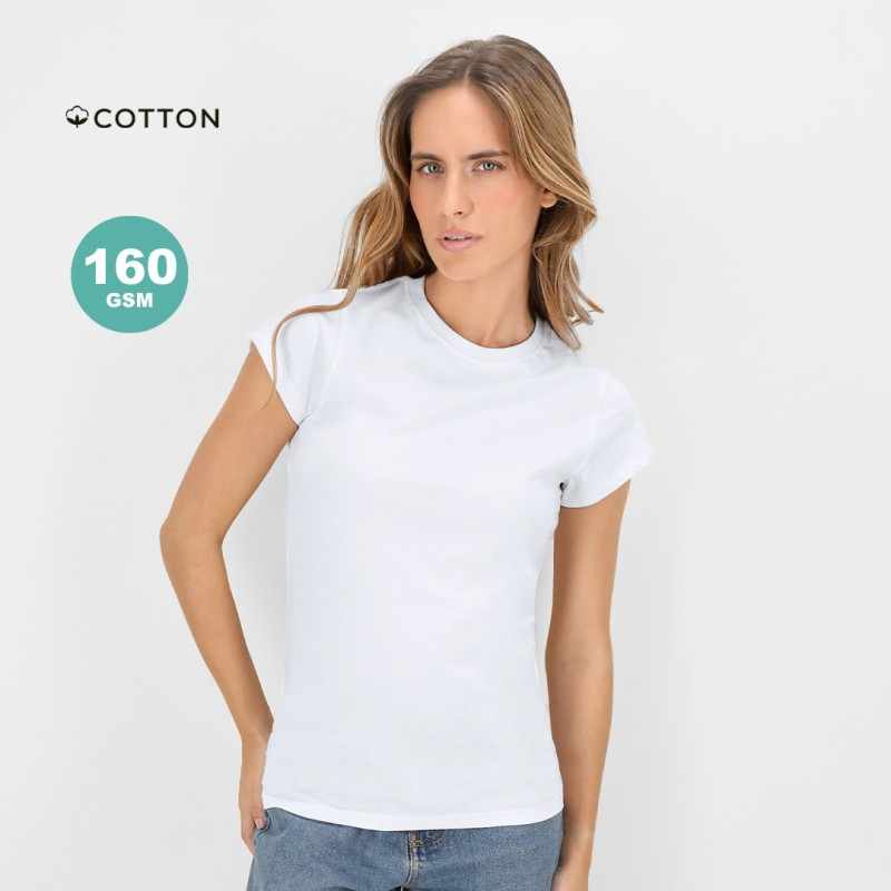 T-Shirt bianca da donna in cotone - cod. MK21179