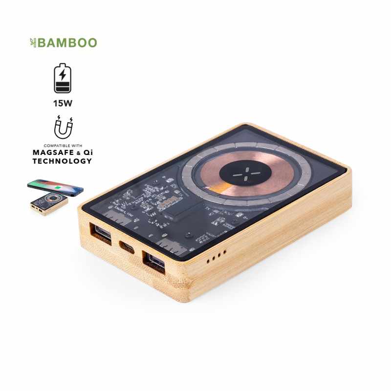 Power Bank da 5.000 mAh wireless da stampare - cod. MK21192