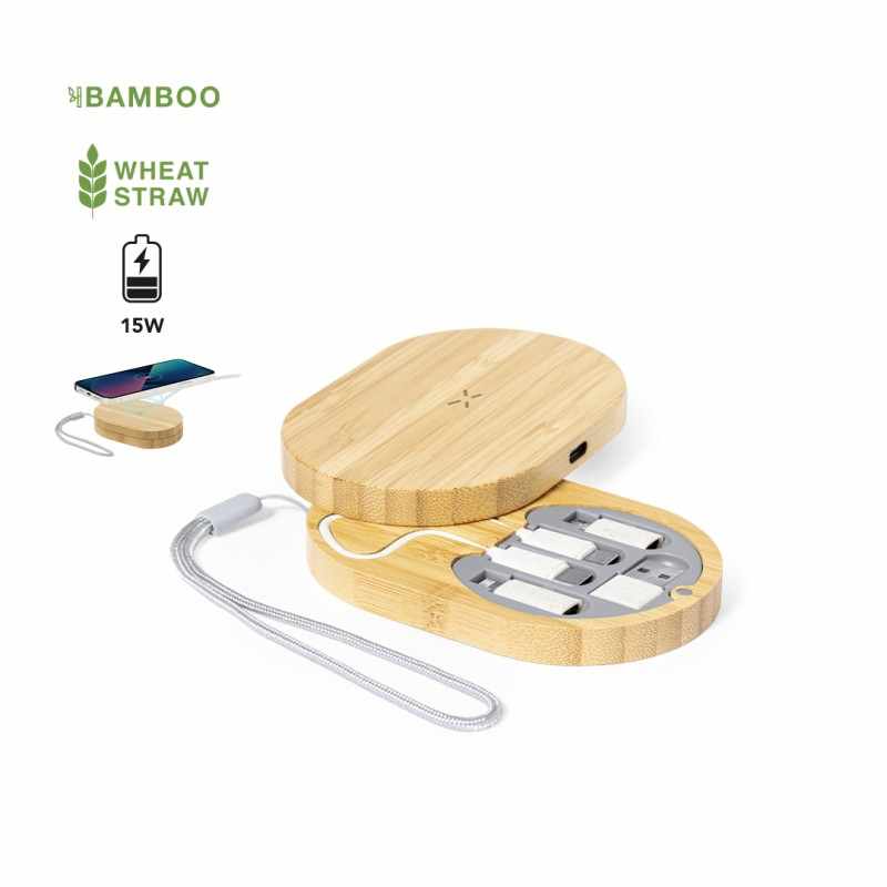 Caricatore wireless con stampa logo - cod. MK21204