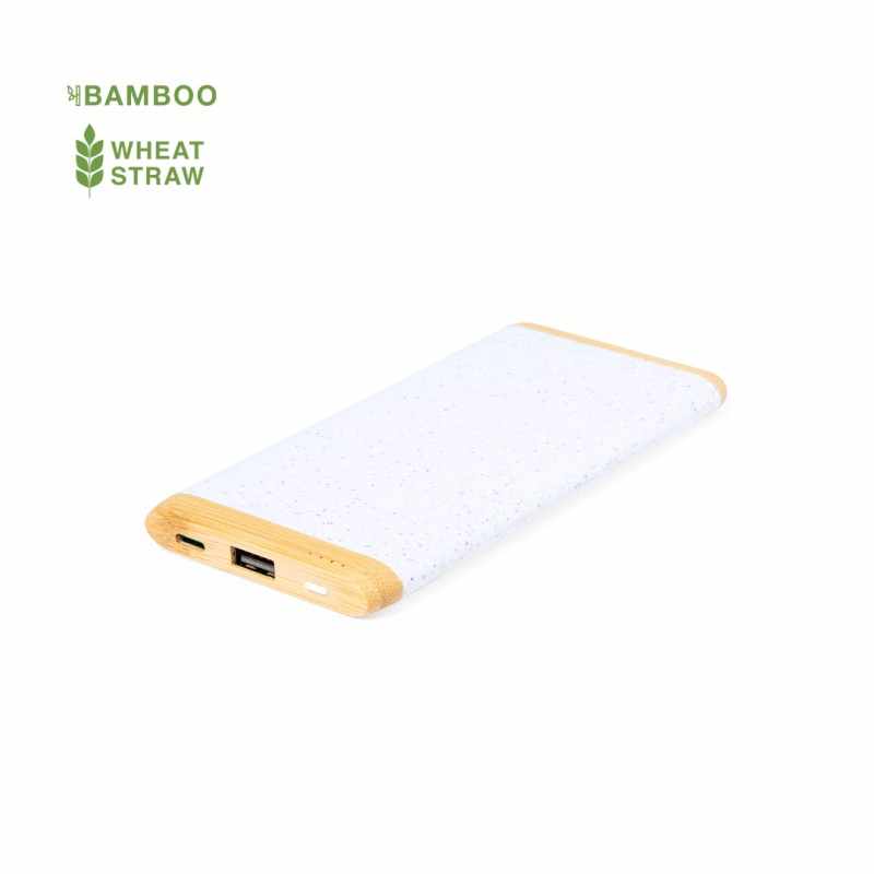 Power Bank di bambù personalizzabile da 5.000 mAh - cod. MK21219