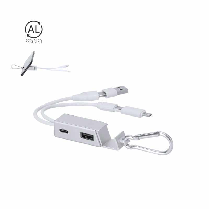 Caricatore USB con hub da personalizzare - cod. MK21322