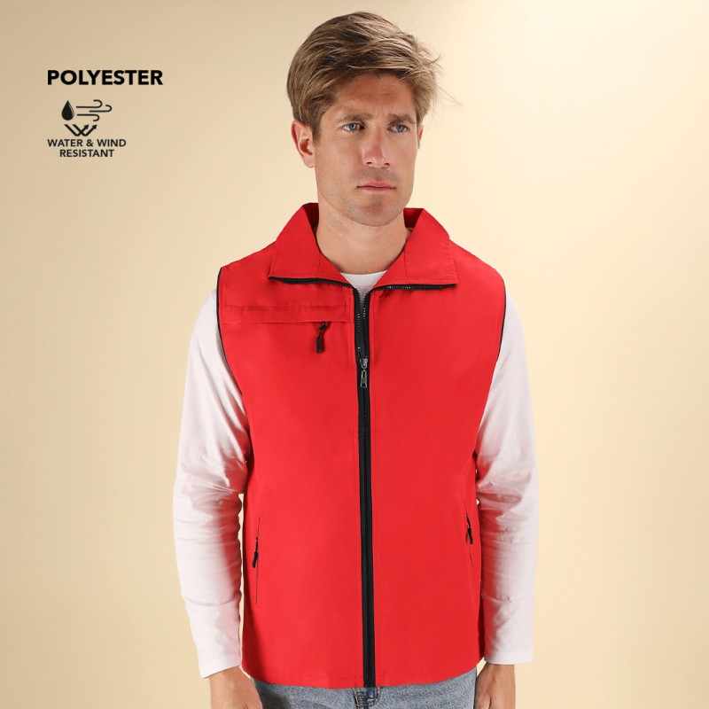 Gilet con logo e scritte - cod. MK21416