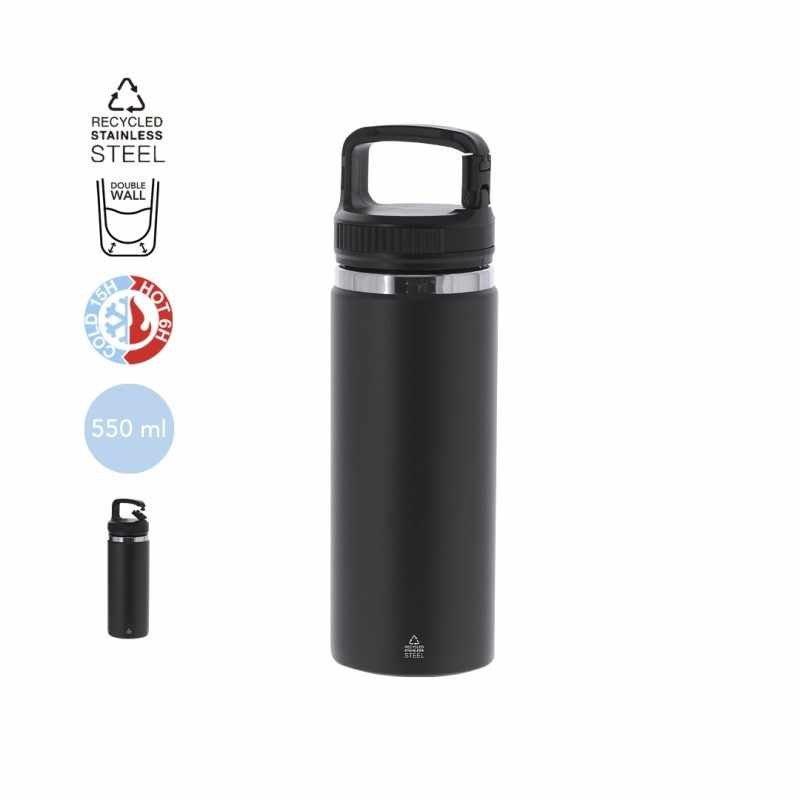 Borraccia termica con moschettone - cod. MK21556