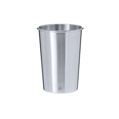Bicchiere in acciaio inox riciclato - cod. MK21559