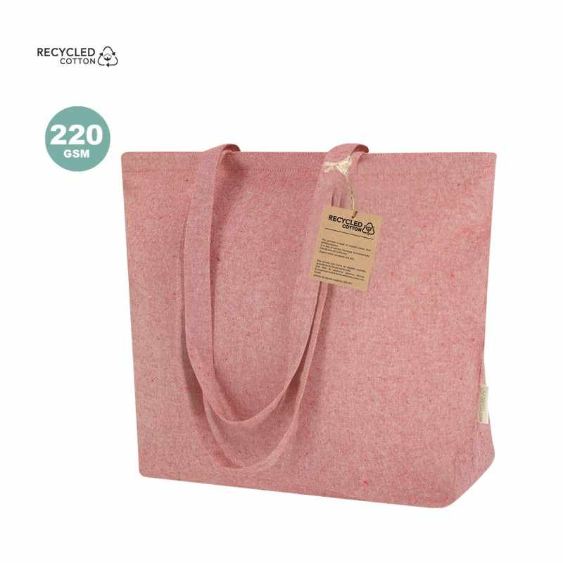 Borsa in cotone f.to 50x36x16 cm. con manici lunghi - cod. MK21649