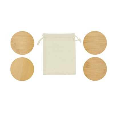 Set Sottobicchieri in sacchetto da personalizzare