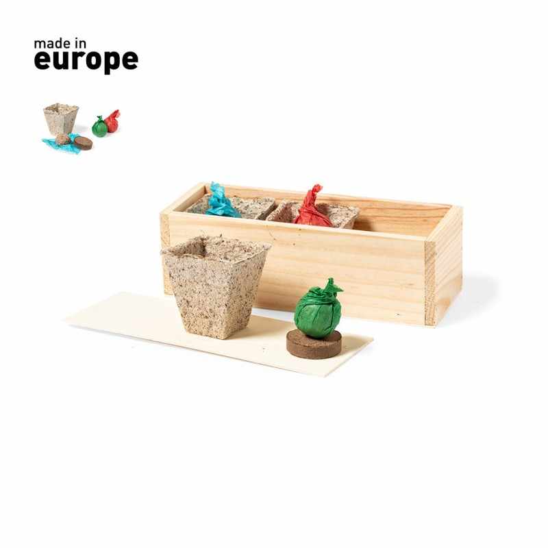 Kit da giardino con semi di coriandolo, prezzemolo e basilico - cod. MK2673