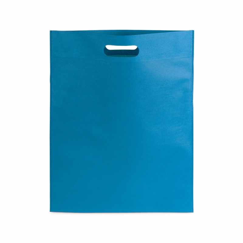 Borsa in TNT con manici fustellati e stampa logo f.to 34x43 cm. - cod. MK3200