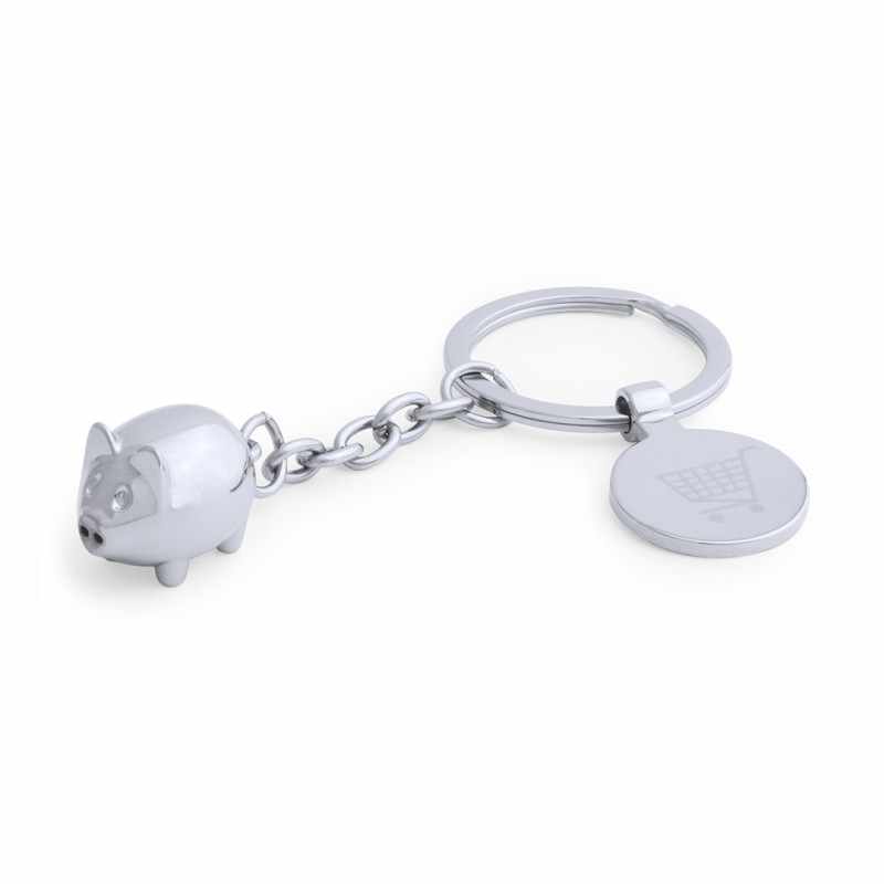 Portachiavi Gettone con stampa logo - cod. MK4979